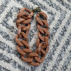 Express Bold Brown Chain Necklace
